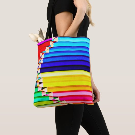 gekleurde encils, kunstleraar  draagtas (Dichtbij)