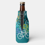 Gekleurde fietsen flesjeskoeler (Fles Achterkant)