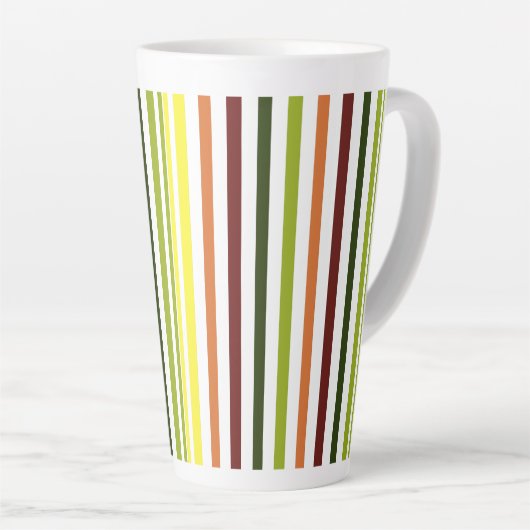 Gekleurde gestreepte Mok (Rechterhoek)