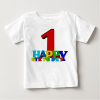 Gekleurde Happy Birthday Typografie