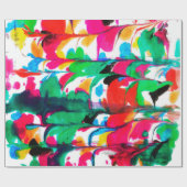 gekleurde harten cadeaupapier (Vlak)