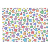 gekleurde harten tafelkleed (Voorkant (Horizontaal))