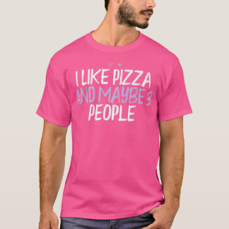 gekleurde hartenbroek die ik leuk vind aan Pizza e T-shirt