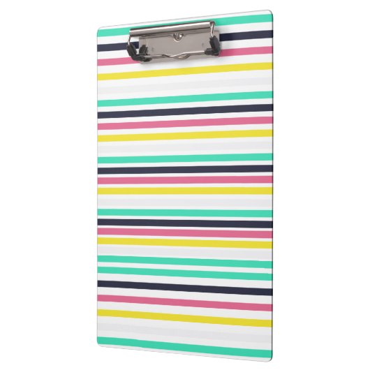 Gekleurde horizontale strepen klembord (Links)