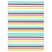 Gekleurde horizontale strepen klembord (Achterkant)