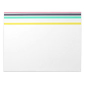 Gekleurde horizontale strepen notitieblok (Voorkant)