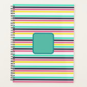 Gekleurde horizontale strepen planner (Voorkant)