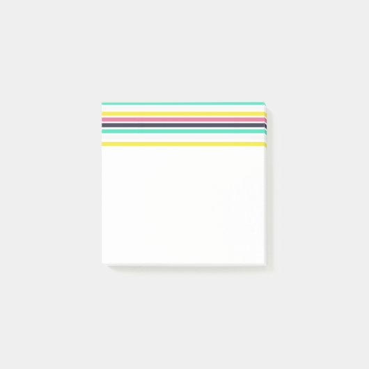 Gekleurde horizontale strepen post-it® notes (Voorkant)