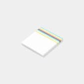 Gekleurde horizontale strepen post-it® notes (Schuin)