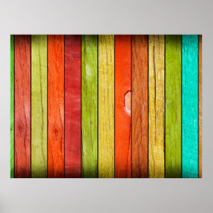 gekleurde houten textuur, 3D illustratie3d, abstra Poster