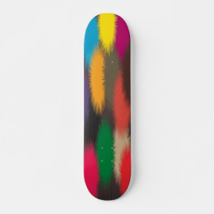 Gekleurde katoenbakken skateboard