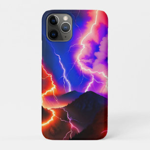 Gekleurde Lightning Mountain One iPhone 11 Pro Hoesje