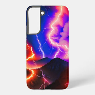Gekleurde Lightning Mountain One Samsung Galaxy Hoesje