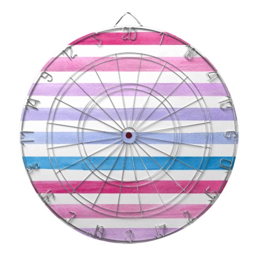 Gekleurde lijnen dartbord (Voorkant)