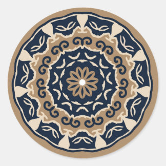 Gekleurde mandala design sticker