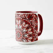 Gekleurde mandala mok (Voorkant rechts)