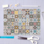 gekleurde Marokkaanse tegel Tissuepapier (Craft)