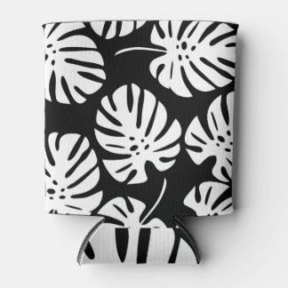 Gekleurde Monstera bladeren Bloemen Abstract Blikjeskoeler