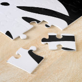 Gekleurde Monstera bladeren Bloemen Abstract Legpuzzel (Zijkant)