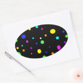 gekleurde orbs-ovaalsticker ovale sticker (Envelop)