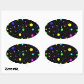 gekleurde orbs-ovaalsticker ovale sticker (Vel)