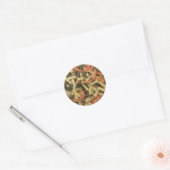 Gekleurde pasta ronde sticker (Envelop)