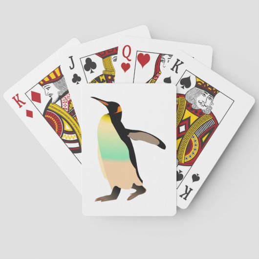 gekleurde peguin pokerkaarten (Achterkant)