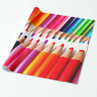 gekleurde pennen cadeaupapier