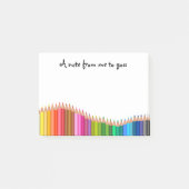 gekleurde pennen post-it® notes (Voorkant)