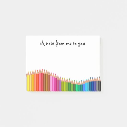 gekleurde pennen post-it® notes (Voorkant)
