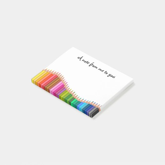 gekleurde pennen post-it® notes (Schuin)