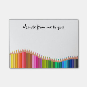 gekleurde pennen post-it® notes