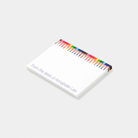 gekleurde pennen post-it® notes (Schuin)