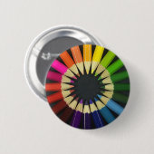 gekleurde pennen ronde button 5,7 cm (Voorkant /achterkant)