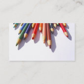 Gekleurde pennen Volledig  Visitekaartje (Achterkant)