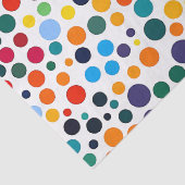 Gekleurde Polka Dot Confetti Tissuepapier (Detail)