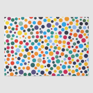 Gekleurde Polka Dot Confetti Tissuepapier