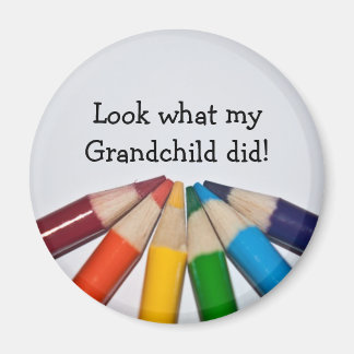 Gekleurde potloden artwork display magneet