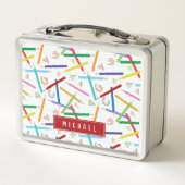 Gekleurde potloden Patroon Kinder School (Achterkant)