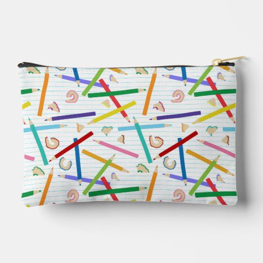 Gekleurde potloden Patroon Kinderen Etui (Achterkant)