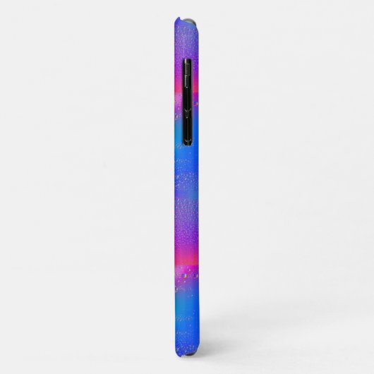 Gekleurde regendruppels Case-Mate iPhone case (Achterkant/links)