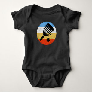 gekleurde Retro Pickleball Romper