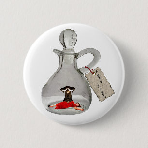 Gekleurde Romeo en Juliet Pin Ronde Button 5,7 Cm