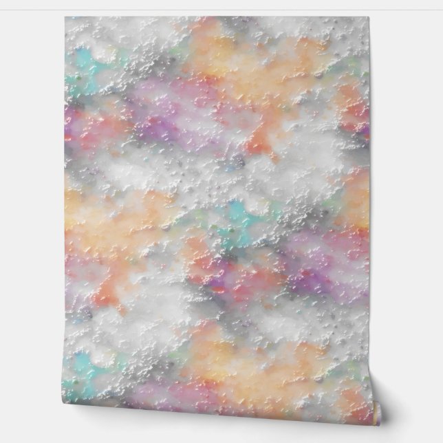 Gekleurde rustieke weergave behang (Afrollen)