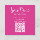 Gekleurde stenen Roze Visitekaartje (Achterkant)