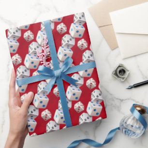 Gekleurde Stippen op dobbelstenen Cadeaupapier