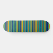 gekleurde strepen skateboard (Horizontaal)