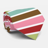 gekleurde strepen stropdas (Opgerold)