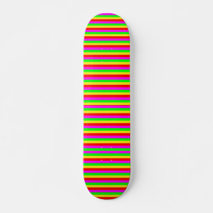 Gekleurde stroken skateboard