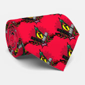 gekleurde thistle, gekleurde thistle, gekleurde th stropdas (Opgerold)